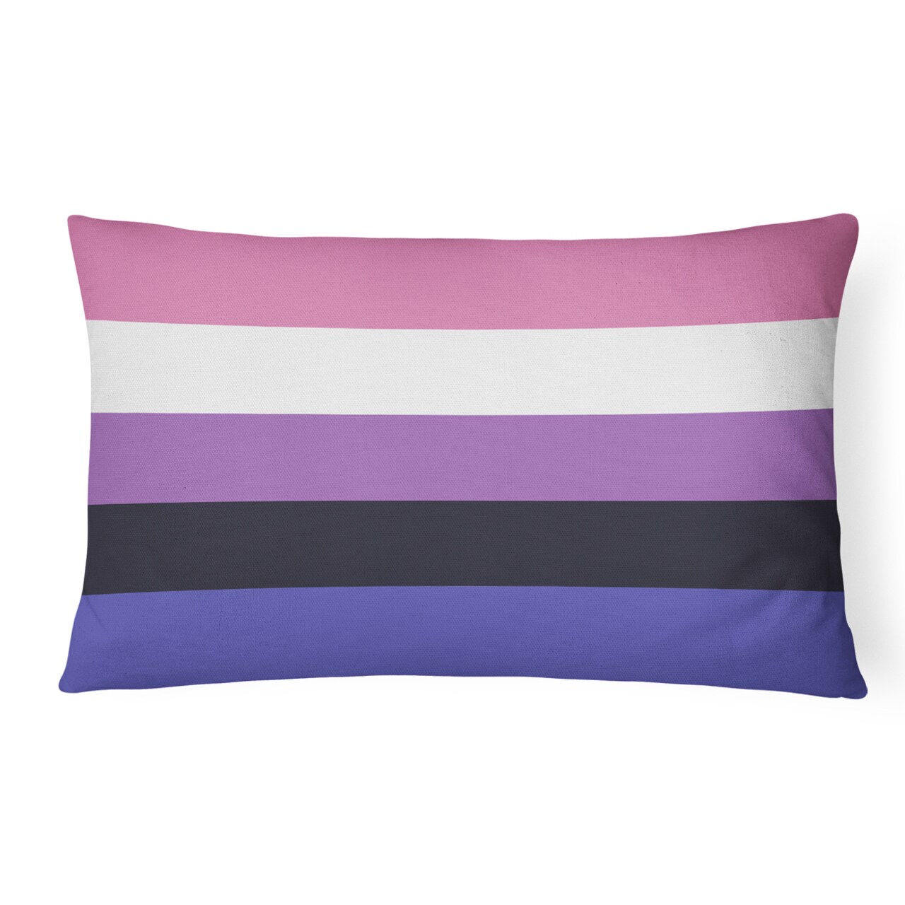 Caroline's Treasures Genderfluid Pride Canvas Fabric Decorative Pillow